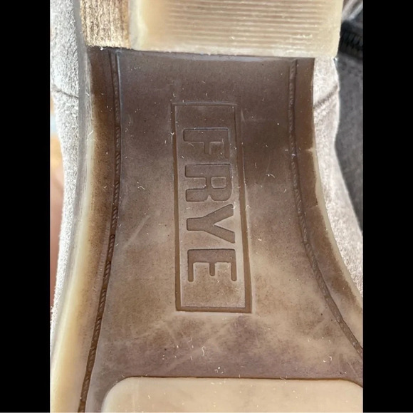 Frye Double Zip Ankle Boot Ash Judith 6 - Picture 8 of 10